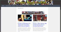 Desktop Screenshot of comicbookcritic.net